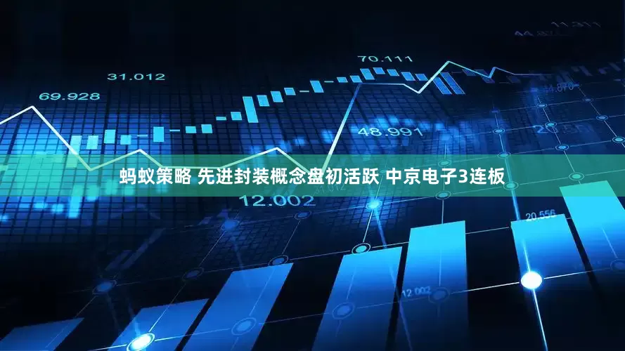 蚂蚁策略 先进封装概念盘初活跃 中京电子3连板