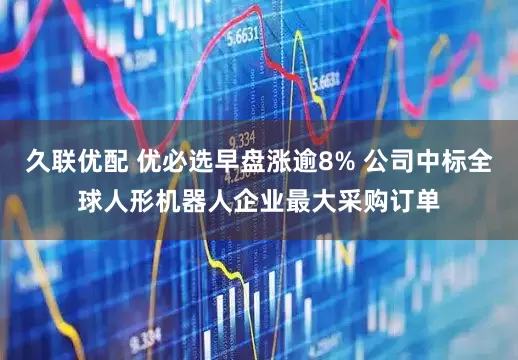 久联优配 优必选早盘涨逾8% 公司中标全球人形机器人企业最大采购订单